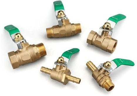 1 Stück pneumatischer Kugelhahn Wasserschalter Vollkupfer PT1/2 verdickter Wasserrohrschalter 3/4 Heizungsventil(3/4,E_10MM)