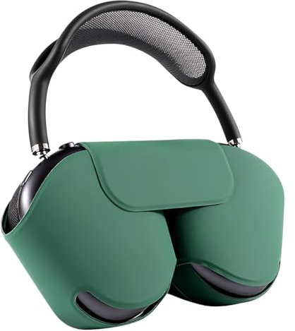 oupeigar Funda protectora para Airpods Max, compatible con modo de reposo, piel sintética para transporte portátil, funda de viaje para Apple Airpod Max, color verde