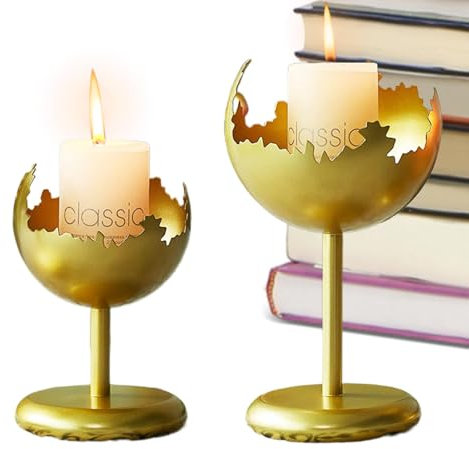 Glastisch Kerzenhalter - Eleganter Kerzenhalter für Esszimmer, romantische Dekoration | Ideal für eine warme Atmosphäre beim Abendessen in verschiedenen Größen erhältlich