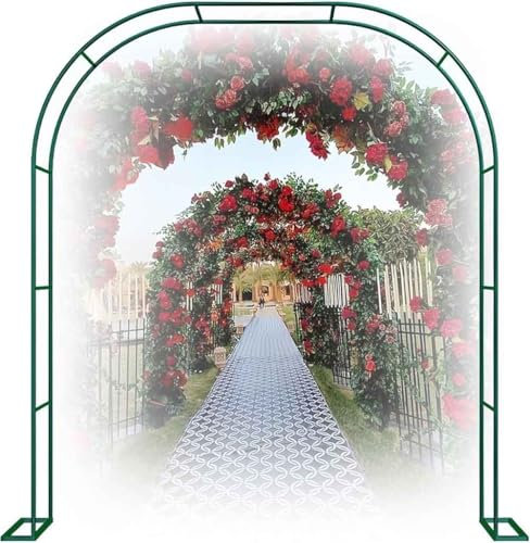 WCQSYY Arche A Rosiers, Arcade De Tonnelle De Jardin, Arche De Mariage avec Treillis, Largeur 120~350Cm Support pour Plantes Grimpantes, Vignes, Fleurs, Mariage, Cérémonie,Blanc,W1.4M*H2.3M
