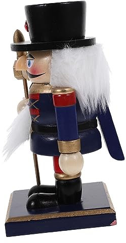 MOLUCKFU Estatuilla De Huélago De Navidad Adorno De Títere para Decoración Festiva Muñeco Nutcracker para Navidad y Reyes Magos para Coleccionistas y Decoración del Hogar