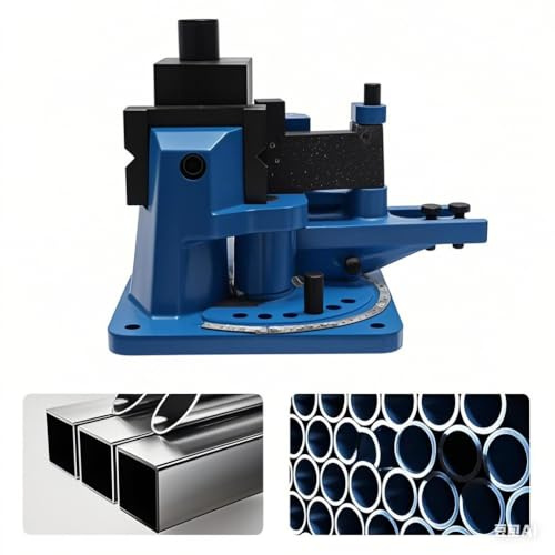 Curvatrice in metallo universale manuale, 0-120° di precisione acciaio ferro blu lavorazione dei metalli Per officina recinzione ringhiera di costruzione di ponti