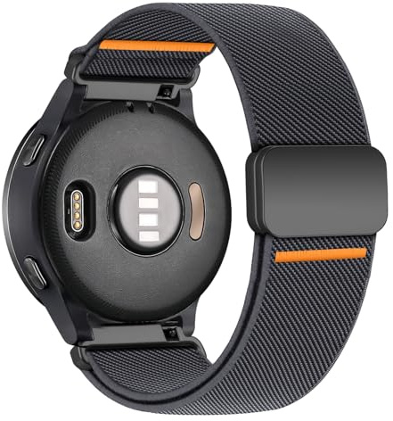 22mm Elastic Magnetic Straps for Samsung Galaxy Watch 3 45mm/Gear S3 Band Men Women,Stretchy Nylon Sport Strap for Garmin Venu 3 2/Forerunner 255 265/Vivoactive 4,for Huawei Watch GT 5 4 3 2 Pro 46mm