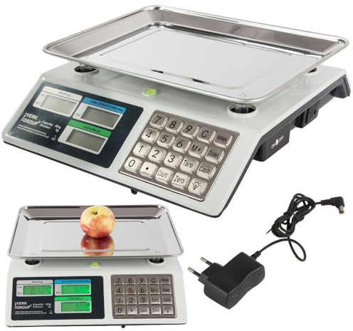 Obstwaage Ladenwaage Industriewaage Marktwaage Preiswaage Waage Digital 40 kg