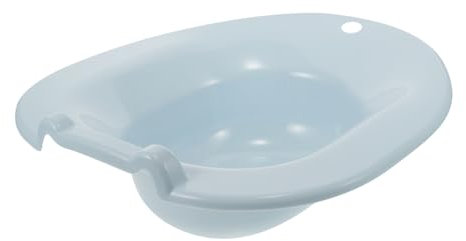 TOPPERFUN Asiento de Baño Sitz para Embarazadas y Posparto con Diseño Antidesbordamiento y Superficie para Lavado Íntimo para Mujeres y Ancianos Accesorio de Higiene Personal Azul