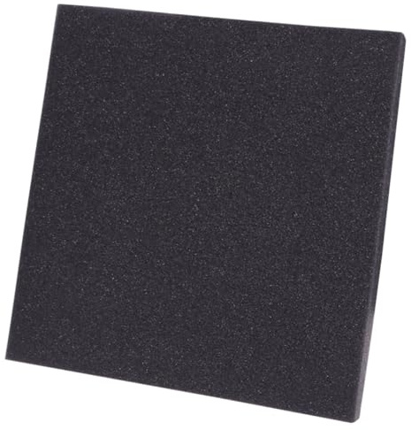 UKCOCO Panneaux Insonorisants En Coton Absorbant Le Son Auto-adhésifs, Anti-flamme, Haute Densité 50x50x3,3 Cm Pour Murs, Du Bruit Ambiant, Isolation Phonique Intérieure