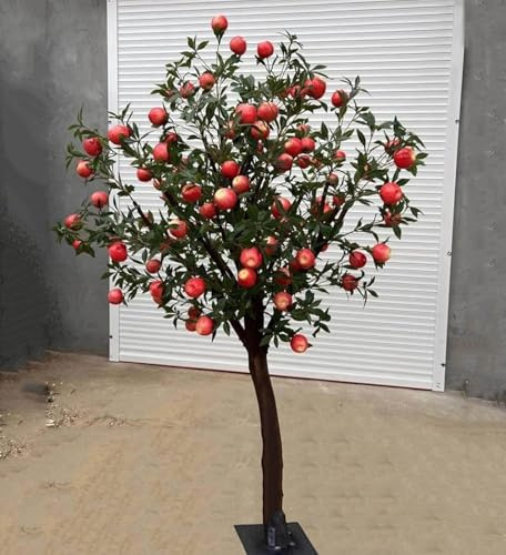 Artificial Apple Tree with Stunning Faux Fruit for Landscape and Venue Decoration - Indoor Outdoor Ornaments Use(4FT/120cm)
