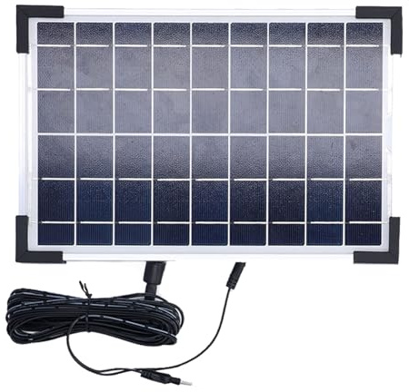 Hamwesh Système d'irrigation Solaire, Kit d'irrigation à Goutte à Goutte à à à à Automatique à énergie électrique 9V 5W avec 10 Modes de Minuterie et 2200mAh pour le Jardin Serre Extérieur