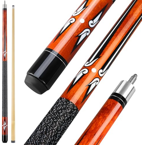 Winucue Billard Queue, 58 Zoll Maple Pool Queue Stick 13mm Spitzen für Professionelle Billardspieler, 18 19 20 21oz Billiard Queue für Bar House Pool Tischsport
