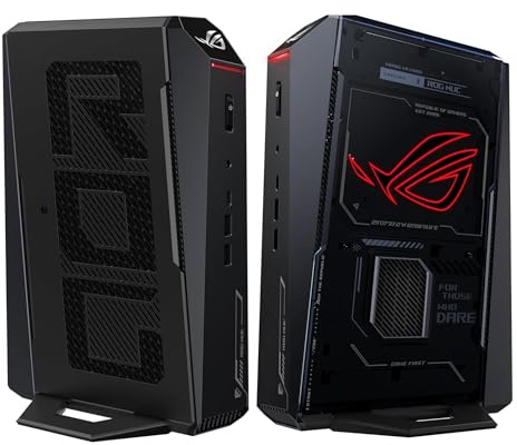 Borffinally NUC ROG NUC (2025) Gaming Mini PC Intel Core Ultra 7 255Hx, 32GB DDR5 RAM, 1TB NVMe SSD, GeForce RTX 5060 GPU, Thunderbolt 4, Triple-Fan Cooling, and ARGB Lighting
