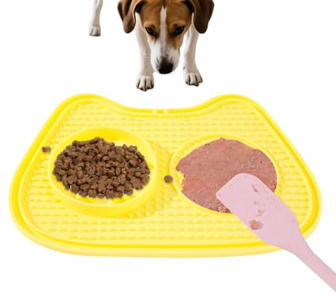 Slow Feeder Per Gatti,Anti Soffocamento Piastra Da Leccare Dispenser,Tappetino Da Leccare Dispenser Di Snack Puzzle - Per Snack, Cibo Umido E