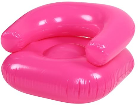 TOPINCN Aufblasbares Sofa, Weicher PVC-Loungesessel für den Innen- und Außenbereich, Leicht Tragbar mit Einfacher Einrichtung, Bequeme Unterstützung Zum Lesen, Ansehen von Filmen und (PINK)
