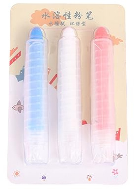 Lerpwige Set di gessetti atossici e antipolvere, con supporto, colori vivaci, facili da pulire, perfetti per disegnare e scrivere sulla lavagna con gesso senza polvere
