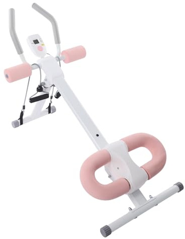 Appareil d'entraînement pour abdominaux pour la maison avec écran LCD et bandes de résistance, appareil d'entraînement réglable pour le corps, les fesses, le dos, charge de 100 kg, pliable