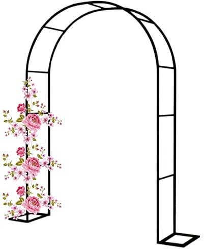 Pergola treillis en métal pour plantes grimpantes, arche de jardin résistante aux intempéries pour l'extérieur