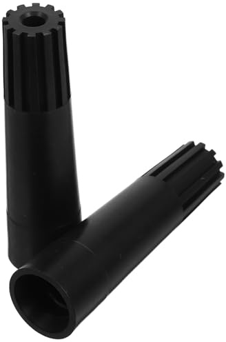 AKOOSY Verlängerungsstange Gewindespitzen 2 Stück schwarz Kunststoffadapter für Mop und Besen, geeignet für Wände und Decken, mit einzigartigem Design und einfachem Einbau