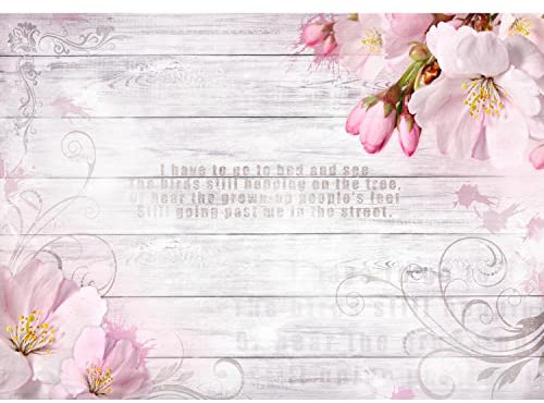 Runa Art Papier peint intissé 396 x 280 cm bois fleur Sakura | Toison Décoration Murale Salon Chambre á Coucherr | Fabrication Allemande | rose 9316012a