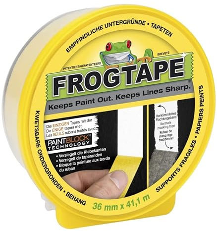 FROGTAPE - Adhésif de masquage FrogTape Delicate Surface 36mm x 41,1m