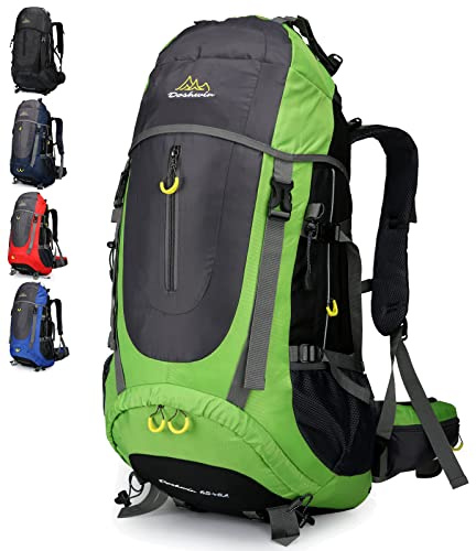 Doshwin 70L Mochila Senderismo Trekking Camping Viaje para Hombre Mujer (Verde)