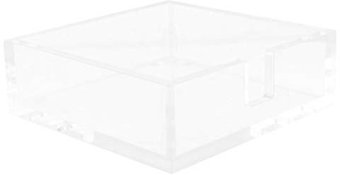 Cabilock 1pezzi Porta Tovaglioli in Acrilico Trasparente Per Feste Banchetti e Cocktail Design Pulito e Superficie Liscia