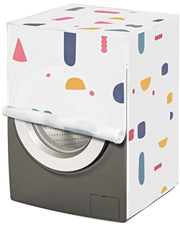 FAVOMOTO Waschmaschinengehäuse Waschmaschinenabdeckung Wasserdichter Sonnenschutz Waschmaschine Verkleidung Wasserdichter Waschmaschinenbezug Frontlader Waschmaschine Abdeckung Wasserdicht