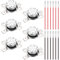 Youmile 6PCS KSD301 85 ° C / 185 ° F Termostato Interruttore di temperatura 250V 10A Normalmente chiuso NC Interruttore di controllo termico per microonde con terminale a crimpare 12PCS con filo