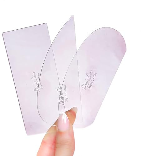 Mini Acrylic Cake Scrapers - Set of 3, Multipack Icing Smoothers, Clear