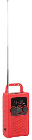 Hand Crank Emergency Radio,NOAA AM FM Power Bank Headphone Jack with Flashlight Reading Light
