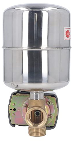 110V-230V Druckschalter Drucktank Kit, Ersatz Alter Oder Defekter Teile, Edelstahl Drucktank Kupfer Rückschlagventil Kit für Selbstansaugende Pumpen, Strahlpumpen, Gartenpumpen