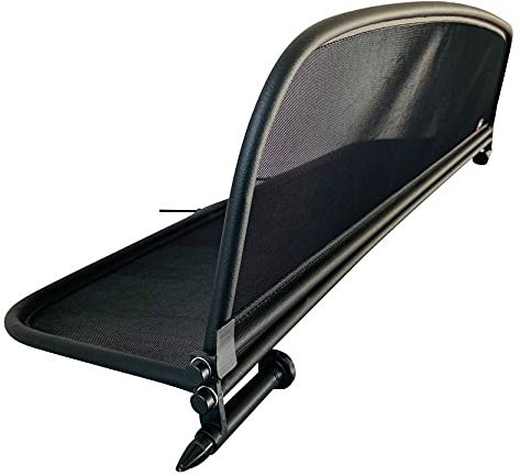 PureWind Windschott kompatibel mit Jaguar XK/XKR Typ 150 Baujahr 2006-2016 (Schwarz) – Windschott Universal mit Schnellverschluss ohne Tasche
