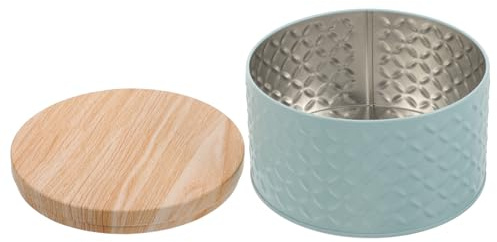 NUOBESTY Iron Candy Box for Cookies Treats Storage Case Lid for Snacks Dried Foods Holiday Box for Family Friends