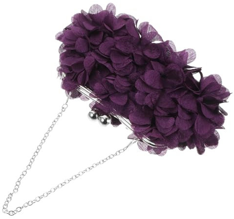 Holibanna 1stück Damen Abendtasche Mit Blumenmuster Elegante Clutch Für Hochzeiten Partys Und Besondere Anlässe Kleine Schultertasche Für Frauen Stilvolles Design Begleitung Für Jedes