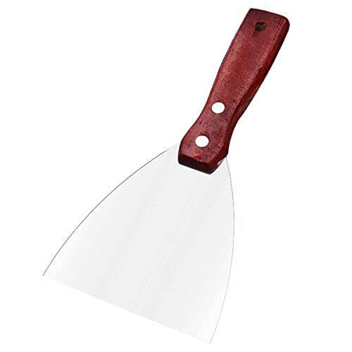 Coltello for mastice professionale, interamente in metallo lucidato di alta qualità, ergonomico for la finitura del cartongesso, la raschiatura 'intonaco, le decalcomanie e la carta da parati, 1 polli