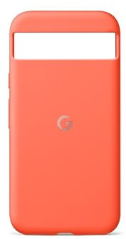 Google Cover per Pixel 8a, Silicone resistente e antimacchia, Cover per smartphone Android, Corallo
