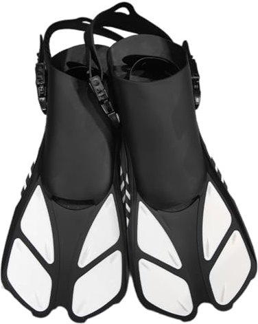 Bottone Kurze Schnorchelflossen, Reisegröße, verstellbar, offene Ferse, Schwimmflossen, Scubas-Flossen, verstellbare Haspen, Schwimmflossen