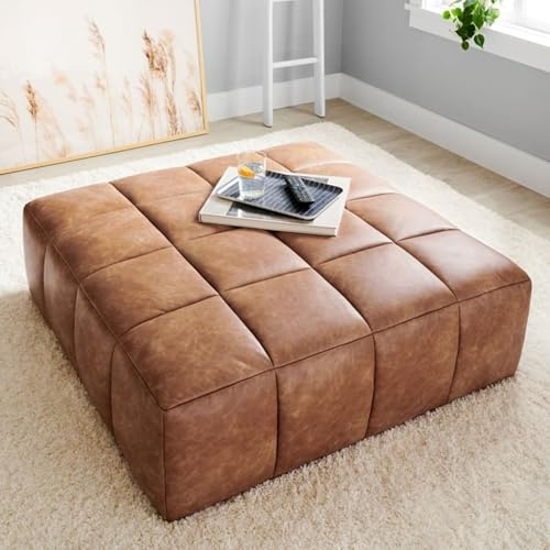 Divano componibile componibile, morbido e moderno, senza braccioli, con combinazioni modulari flessibili, divano in pelle marrone per soggiorno, camera da letto, combinazione gratuita