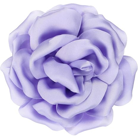 PATIKIL Seiden-Satin-Blumenbrosche Pin Große Pfingstrosen-Blumen-Reversnadel für Frauen Hochzeit Party Geburtstag Tanz Bankett Kleid Hut Tasche Dekoration, Burgund