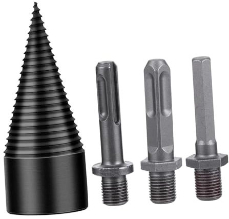 DIYEAH 4pezzi Punte Coniche Per Trapano Efficienza Spaccare Trapano Codolo Esagonale e