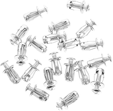 IMIKEYA 20ensembles Boulon Insert Fileté Pour Métal Boulon Décoratif Insert Fileté Écrou Expansion Outil Porte-écrou Outil à Écrou Vis à Tête Creuse Fixation De Porte