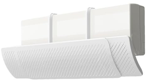 YGER JZGB Deflector Aire Acondicionado Split, RetráCtil, ABS, Instalación Sin Perforaciones, para Aires Acondicionados de Pared y de Ventana