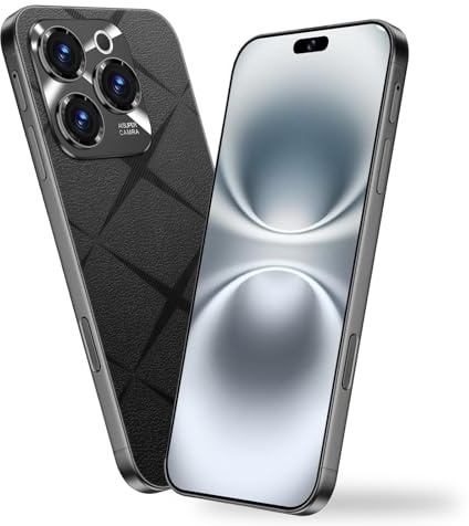 Generico A16 Pro Max Smartphone 4GB+64GB/TF 128GB,Android 14-13MP Fotocamera Cellulare,4050mAh/18W Octa-Core Telefoni,6.6 HD+ 90Hz Display,Dual Sim 4G/WIFI 5G/Face ID/Fingerprint/GPS/OTG - Nero