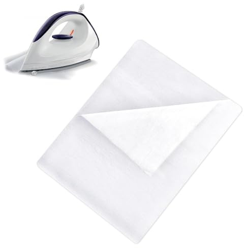 Entretela termoadhesiva Blanca 75x300cm para Manualidades, Costura, Ropa y Tejidos elásticos – Tejido estabilizador Fino y fácil de Planchar