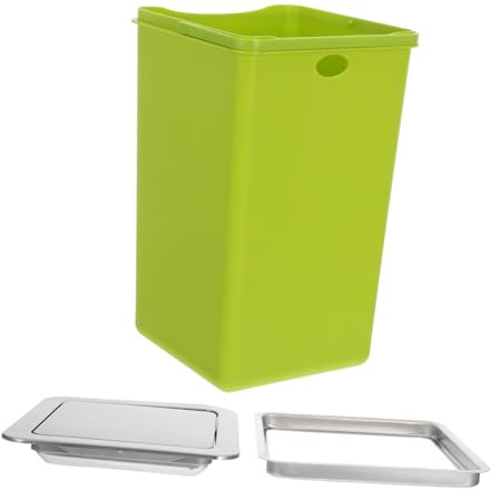 Gatuida Cubo Basura Empotrado Encimera con Tapa Abatible Diseño Integrado Silencioso y Práctico Apto para Cocina y Baño Instalación para Espacios Modernos