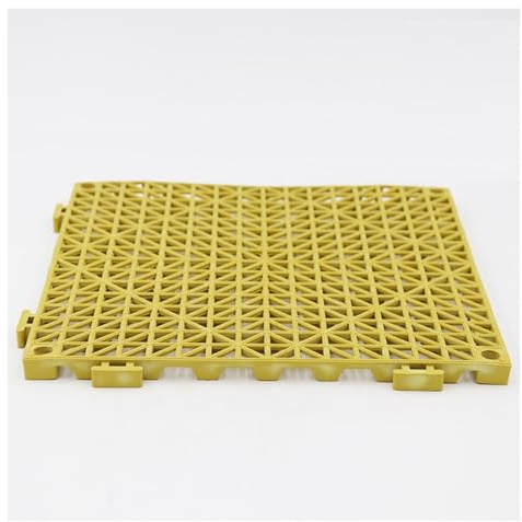 Tapis Drainage Emboîtable Sol Outdoor Shower Mat Léger et Antidérapant Dalles Jardin Piscine Ateliers d'usine(4 pieces)