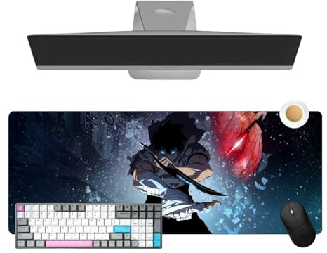 Solo Leveling Tapis de Souris Anime 800×300×3 mm – Confort et précision – Surface antidérapante pour Gamers