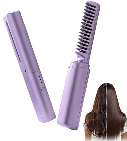 Cepillo Alisador Para El Pelo Herramienta De Estilización Portátil Y | Cepillo Alisador De Cerámica Para Pelucas, , Niñas, Estilización, Viaje, Mujeres Y En El Hogar