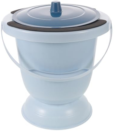 INOOMP Portable Urinal for Men Bedside Commode Bucket Lid Leak Design for Elderly Patients Home Care Travel Camping Emergency Use