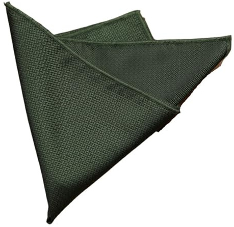 SDIUAKBV Herrkostympåse klassisk fyrkantig ficknäsduk 24 cm för män, snygg polyesternäsduk, affärshängning, bröllop för fest, Färg: grön, One size