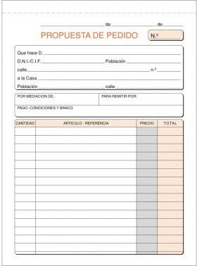 Talonario Pedidos 145x207 T27 Natural (100h), 5 unidades
