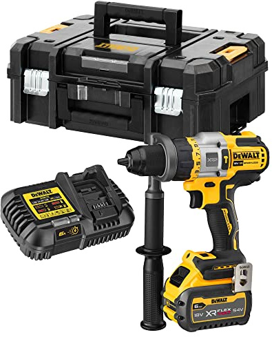 Taladro Percutor sin escobillas XR 18V XRP FV Advantage 13mm 112Nm con 1 batería XR FLEXVOLT Li-Ion 6Ah y maletín TSTAK